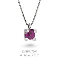 Collar Donna Oro Mujer Luce in Oro blanco Rubino DHPR7209 - DHPR7209